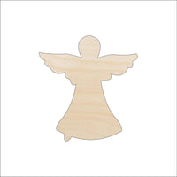 Angel Wood Craft Shape - Laser Cut Baltic Birch Unfinished DIY Wood Art Supplies REL63 - The Wood Shape Store