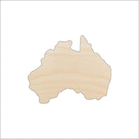 Australia Wood Craft Shape - Laser Cut Baltic Birch Unfinished DIY Wood Art Supplies WLD51 - The Wood Shape Store
