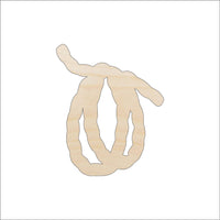 Lasso Rope Wood Craft Shape - Laser Cut Baltic Birch Unfinished DIY Wood Art Supplies XTR64 - The Wood Shape Store