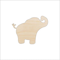 Elephant Wood Craft Shape Laser Cut Baltic Birch Unfinished DIY Wood Art Supplies ELE43 - The Wood Shape Store