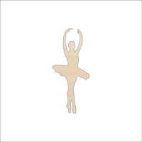 Ballerina Wood Craft Shape - Laser Cut Baltic Birch Unfinished DIY Wood Art Supplies SPT312 - The Wood Shape Store