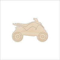 Four Wheeler Wood Craft Shape - Laser Cut Baltic Birch Unfinished DIY Wood Art Supplies CAR23 - The Wood Shape Store