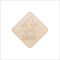 Bigfoot Wood Craft Shape - Laser Cut Baltic Birch Unfinished DIY Wood Art Supplies SGN114 - The Wood Shape Store