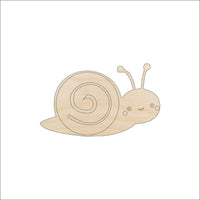 Snail Wood Craft Shape - Laser Cut Baltic Birch Unfinished DIY Wood Art Supplies BUG16 - The Wood Shape Store