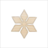 Snowflake Wood Craft Shape - Laser Cut Baltic Birch Unfinished DIY Wood Art Supplies SNW39 - The Wood Shape Store