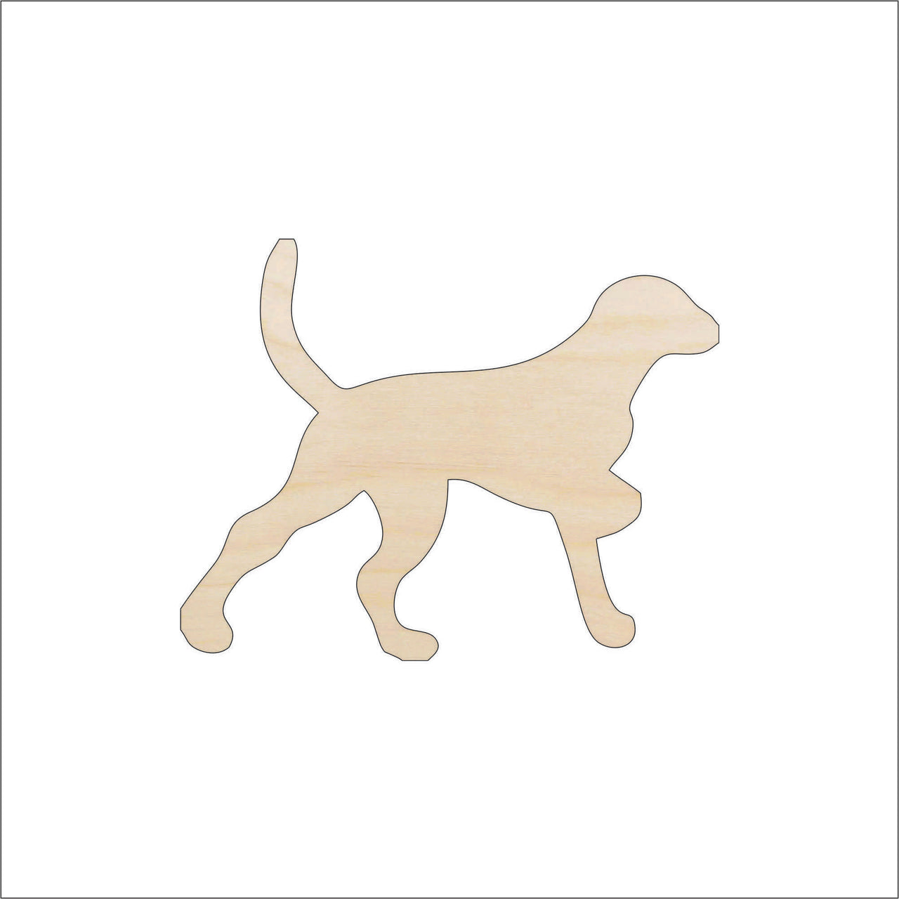 Dog Wood Craft Shape - Laser Cut Baltic Birch Unfinished DIY Wood Art Supplies DOG89 - The Wood Shape Store