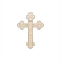 Cross Wood Craft Shape - Laser Cut Baltic Birch Unfinished DIY Wood Art Supplies REL71 - The Wood Shape Store