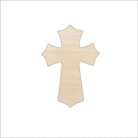 Cross Wood Craft Shape - Laser Cut Baltic Birch Unfinished DIY Wood Art Supplies REL60 - The Wood Shape Store