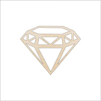 Diamond Wood Craft Shape - Laser Cut Baltic Birch Unfinished DIY Wood Art Supplies XTR21 - The Wood Shape Store