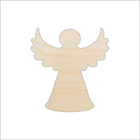 Angel Wood Craft Shape - Laser Cut Baltic Birch Unfinished DIY Wood Art Supplies REL89 - The Wood Shape Store