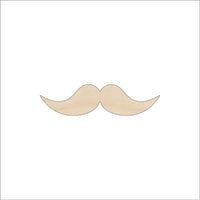 Mustache Wood Craft Shape - Laser Cut Baltic Birch Unfinished DIY Wood Art Supplies PPL52 - The Wood Shape Store