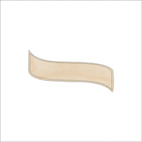 Banner - Wood Craft Shape - Laser Cut Baltic Birch Unfinished DIY Wood Art Supplies BNR27 - The Wood Shape Store