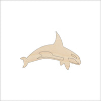 Whale Wood Craft Shape - Laser Cut Baltic Birch Unfinished DIY Wood Art Supplies SEA107 - The Wood Shape Store