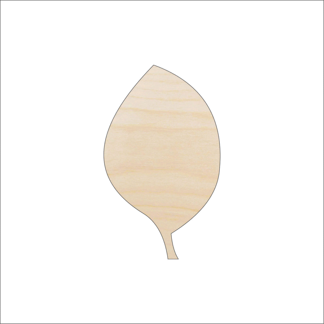Leaf Wood Craft Shape - Laser Cut Baltic Birch Unfinished DIY Wood Art Supplies LEF31 - The Wood Shape Store