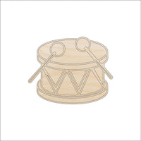 Drum Wood Craft Shape - Laser Cut Baltic Birch Unfinished DIY Wood Art Supplies MSC37 - The Wood Shape Store