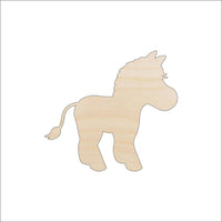 Zebra Wood Craft Shape – Laser Cut Baltic Birch Unfinished DIY Wood Art Supplies ANML43 - The Wood Shape Store