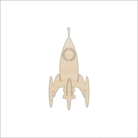 Spaceship Wood Craft Shape - Laser Cut Baltic Birch Unfinished DIY Wood Art Supplies SPC52 - The Wood Shape Store