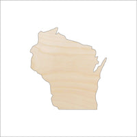 Wisconsin Wood Craft Shape - Laser Cut Baltic Birch Unfinished DIY Wood Art Supplies STAT97 - The Wood Shape Store