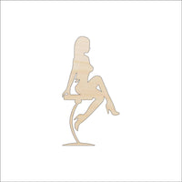 Woman Wood Craft Shape - Laser Cut Baltic Birch Unfinished DIY Wood Art Supplies PPL64 - The Wood Shape Store