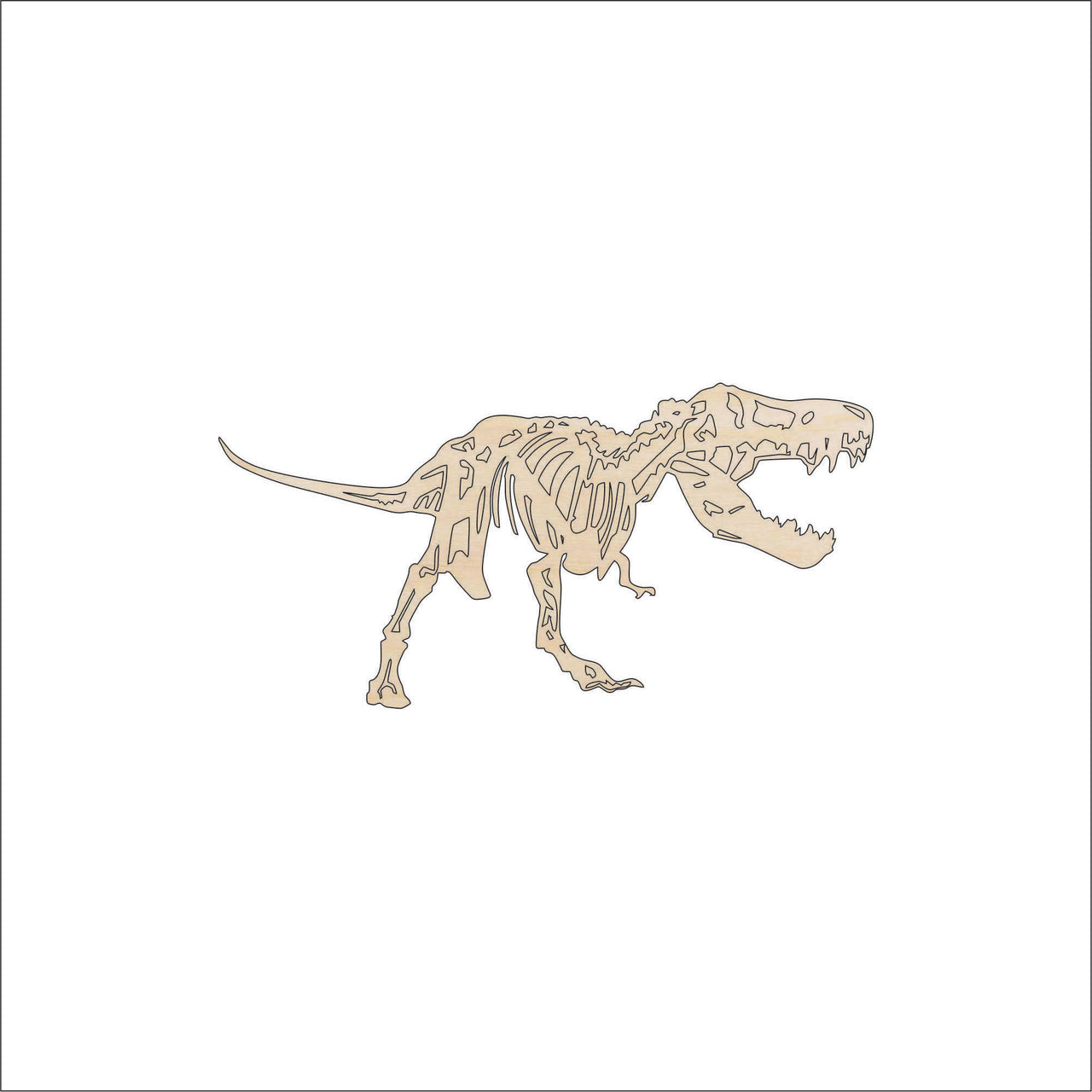Dinosaur - Wood Craft Shape - Laser Cut Baltic Birch Unfinished DIY Wood Art Supplies DIN33 - The Wood Shape Store