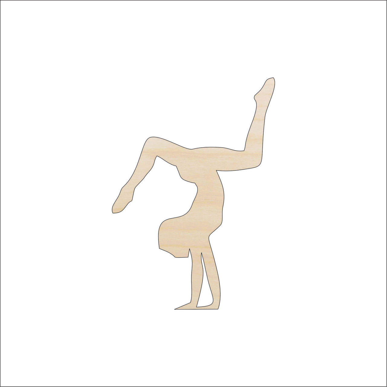 Dancer Wood Craft Shape - Laser Cut Baltic Birch Unfinished DIY Wood Art Supplies SPT412 - The Wood Shape Store