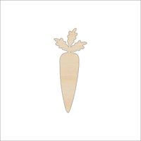 Carrot Wood Craft Shape - Laser Cut Baltic Birch Unfinished DIY Wood Art Supplies FOD127 - The Wood Shape Store