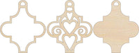 3D Laser Cut Ornament – Baltic Birch Wood Craft Supplies | DIY Wood Ornament Kit DS15 - The Wood Shape Store