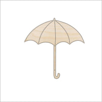 Parasol Wood Craft Shape - Laser Cut Baltic Birch Unfinished DIY Wood Art Supplies CLT10 - The Wood Shape Store