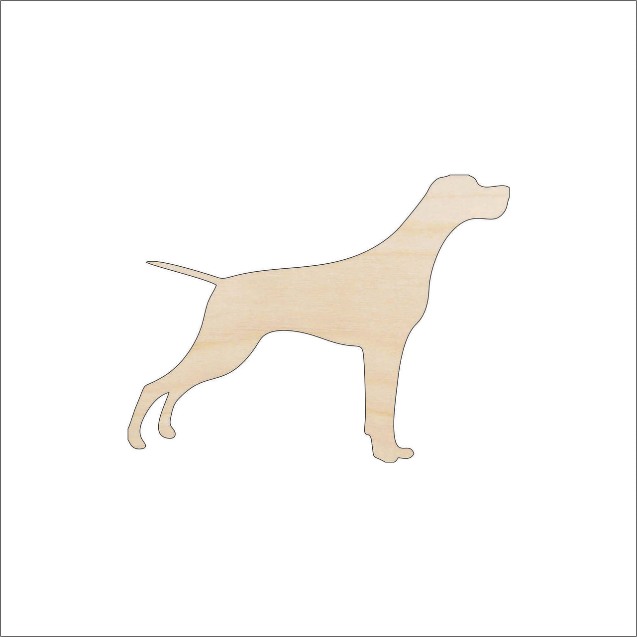 Dog Wood Craft Shape - Laser Cut Baltic Birch Unfinished DIY Wood Art Supplies DOG97 - The Wood Shape Store