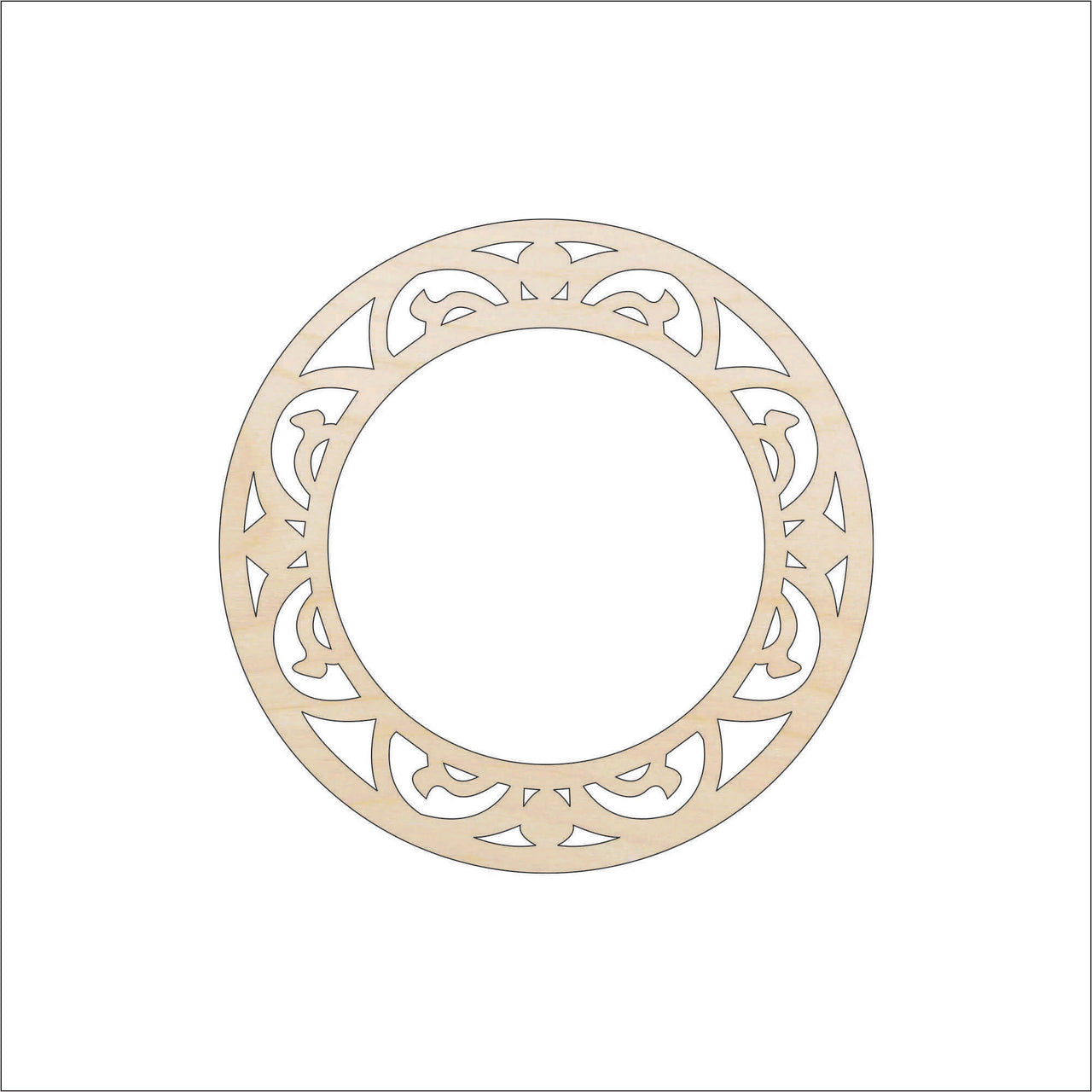 Design Wood Craft Shape - Laser Cut Baltic Birch Unfinished DIY Wood Art Supplies DSN78 - The Wood Shape Store