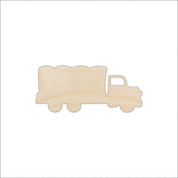 Military Truck Wood Craft Shape - Laser Cut Baltic Birch Unfinished DIY Wood Art Supplies CAR78 - The Wood Shape Store
