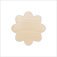 Flower Wood Craft Shape - Laser Cut Baltic Birch Unfinished DIY Wood Art Supplies FLR32 - The Wood Shape Store