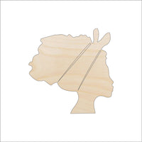 Woman Wood Craft Shape - Laser Cut Baltic Birch Unfinished DIY Wood Art Supplies PPL95 - The Wood Shape Store