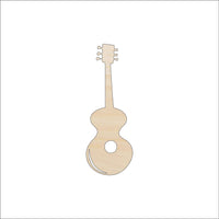 Guitar Wood Craft Shape - Laser Cut Baltic Birch Unfinished DIY Wood Art Supplies MSC4 - The Wood Shape Store