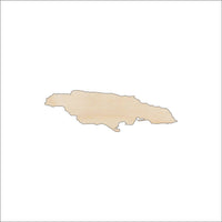 Jamaica Wood Craft Shape - Laser Cut Baltic Birch Unfinished DIY Wood Art Supplies WLD59 - The Wood Shape Store
