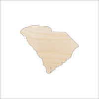 South Carolina Wood Craft Shape - Laser Cut Baltic Birch Unfinished Art Supplies STAT88 - The Wood Shape Store