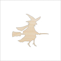 Flying Witch Wood Craft Shape - Laser Cut Baltic Birch Unfinished DIY Wood Art Supplies FAL148 - The Wood Shape Store