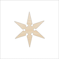 Snowflake Wood Craft Shape - Laser Cut Baltic Birch Unfinished DIY Wood Art Supplies SNW17 - The Wood Shape Store