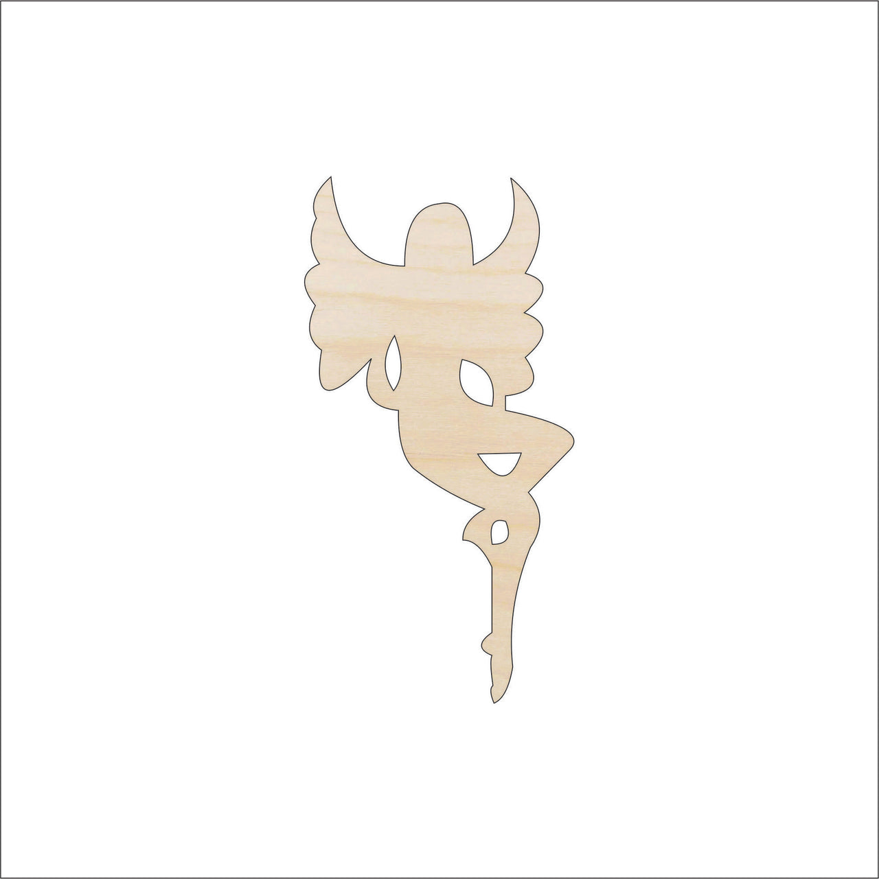 Fairy Wood Craft Shape - Laser Cut Baltic Birch Unfinished DIY Wood Art Supplies MYTH79 - The Wood Shape Store
