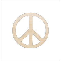 Peace Wood Craft Shape - Laser Cut Baltic Birch Unfinished DIY Wood Art Supplies SGN34 - The Wood Shape Store