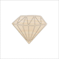 Diamond Wood Craft Shape - Laser Cut Baltic Birch Unfinished DIY Wood Art Supplies XTR17 - The Wood Shape Store