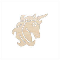 Unicorn Wood Craft Shape - Laser Cut Baltic Birch Unfinished DIY Wood Art Supplies MYTH143 - The Wood Shape Store