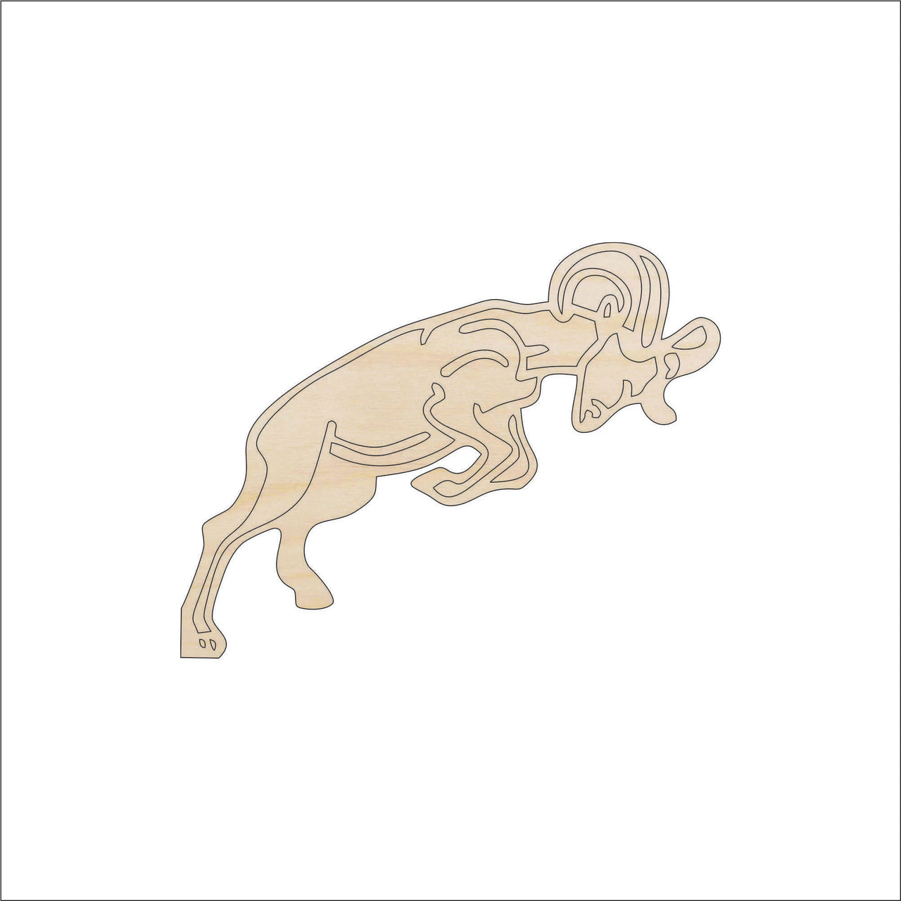 Sheep Wood Craft Shape - Laser Cut Baltic Birch Unfinished DIY Wood Art Supplies SHP15 - The Wood Shape Store