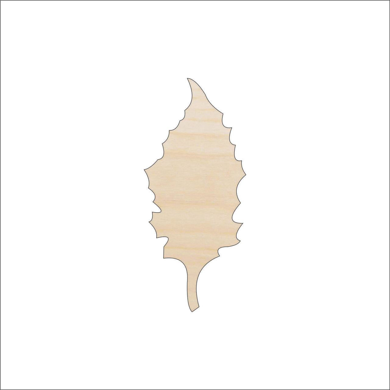 Leaf Wood Craft Shape - Laser Cut Baltic Birch Unfinished DIY Wood Art Supplies LEF46 - The Wood Shape Store