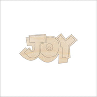 Joy Wood Craft Shape - Laser Cut Baltic Birch Unfinished DIY Wood Art Supplies XMS148 - The Wood Shape Store