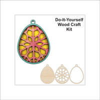 Easter 3D Laser Cut Ornament – Baltic Birch Wood Craft Supplies | DIY Wood Ornament Kit ES16 - The Wood Shape Store