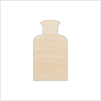 Bottle Wood Craft Shape - Laser Cut Baltic Birch Unfinished DIY Wood Art Supplies FOD23 - The Wood Shape Store