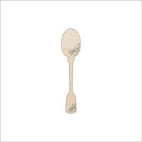Spoon Wood Craft Shape - Laser Cut Baltic Birch Unfinished DIY Wood Art Supplies FOD184 - The Wood Shape Store