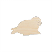Seal Wood Craft Shape – Laser Cut Baltic Birch Unfinished DIY Wood Art Supplies ANML127 - The Wood Shape Store
