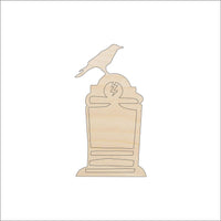 Tombstone Wood Craft Shape - Laser Cut Baltic Birch Unfinished DIY Wood Art Supplies FAL67 - The Wood Shape Store